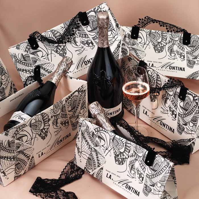 rosa shoppers bicchiere